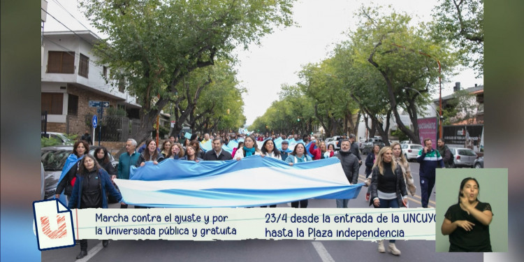 Apoyo a Acequia y marcha en defensa de la universidad pública y gratuita