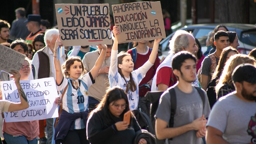 imagen que ilustra noticia Marcha universitaria: el 20% de quienes asistieron no había participado antes en protestas contra Milei