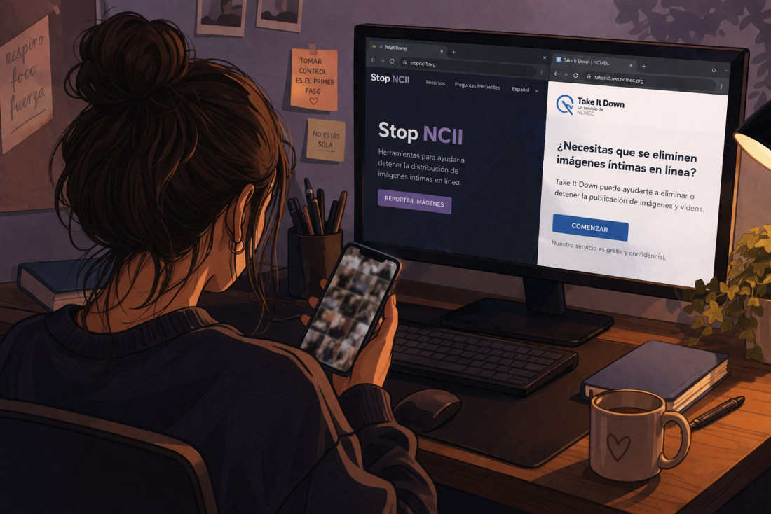 Si una IA te desnuda, hay plataformas que te ayudan a eliminar la imagen de internet