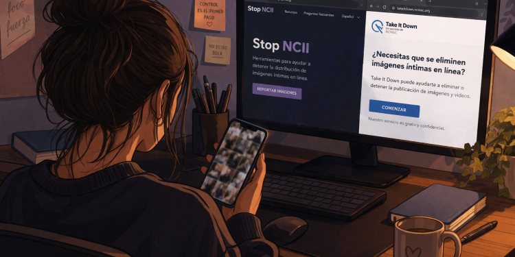 Si una IA te desnuda, hay plataformas que te ayudan a eliminar la imagen de internet