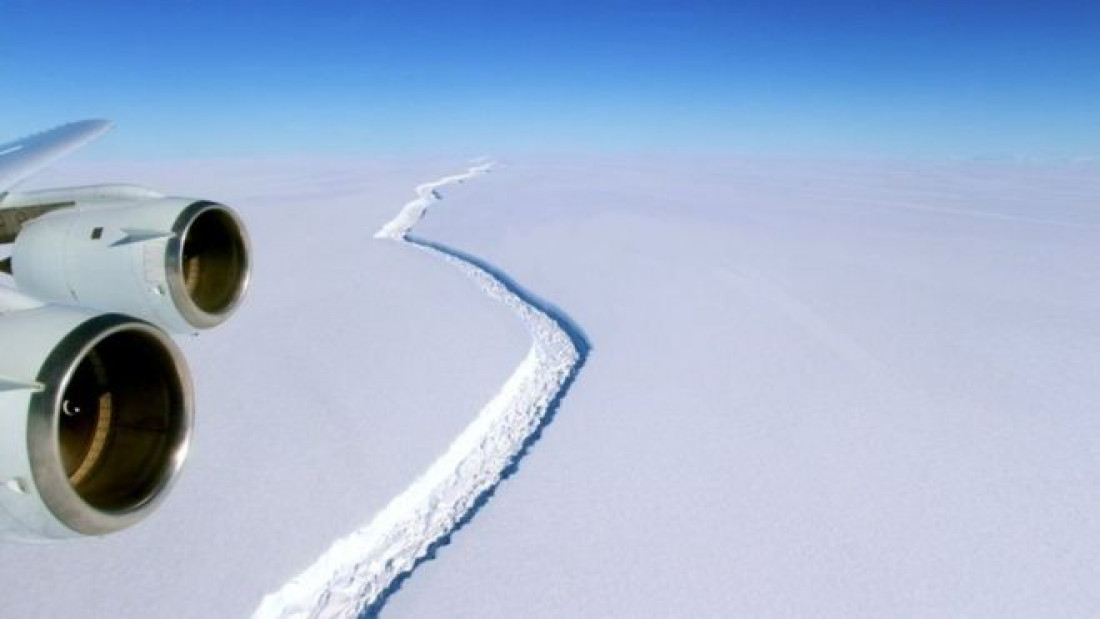 Alerta en la Antártida por inminente fractura de glaciar