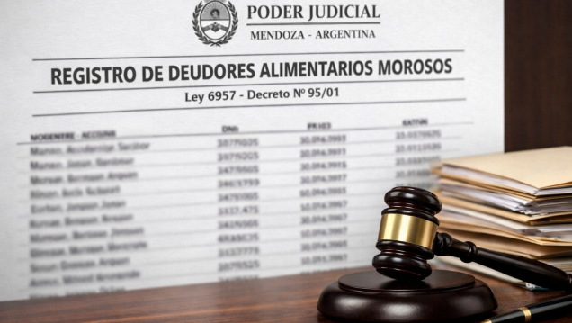 imagen En Mendoza, 2025 cierra con más de 1600 deudores alimentarios y 20 % de reincidentes