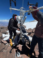 Cumple un año la estación meteorológica que mide el clima en el Aconcagua
