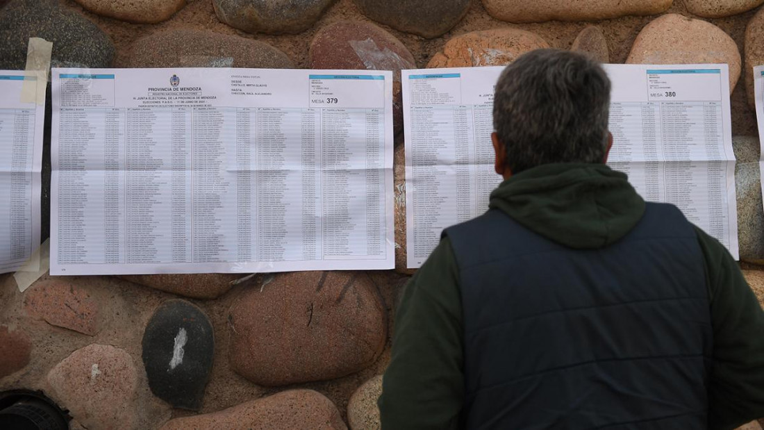 Casi un millón y medio de personas podrán votar en Mendoza