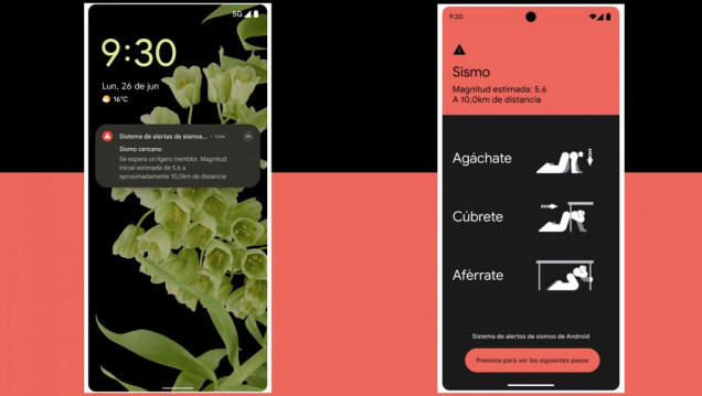 imagen Cómo funcionan la alerta de terremoto y el envío de ubicación al 911 de Google