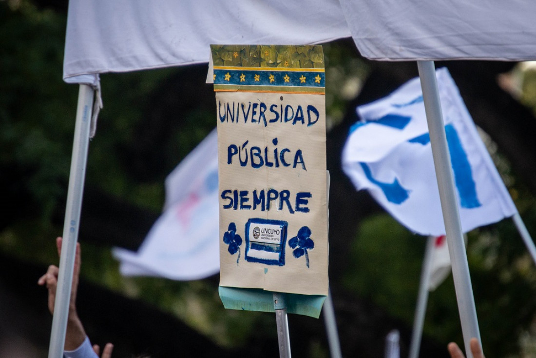 Fotogalería: carteles en reclamo del financiamiento universitario y en defensa de la educación pública