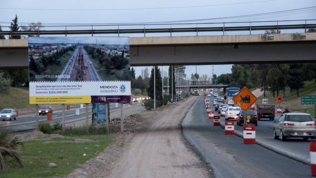 imagen La tercera trocha del Acceso Sur estaría lista en noviembre