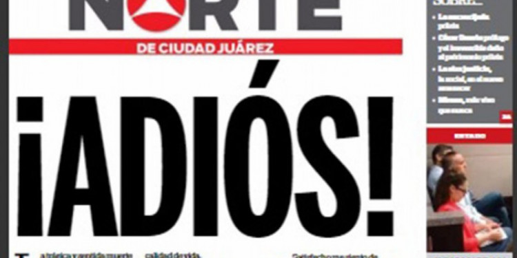 Cerró Diario Norte, de México, luego del asesinato de una de sus periodistas