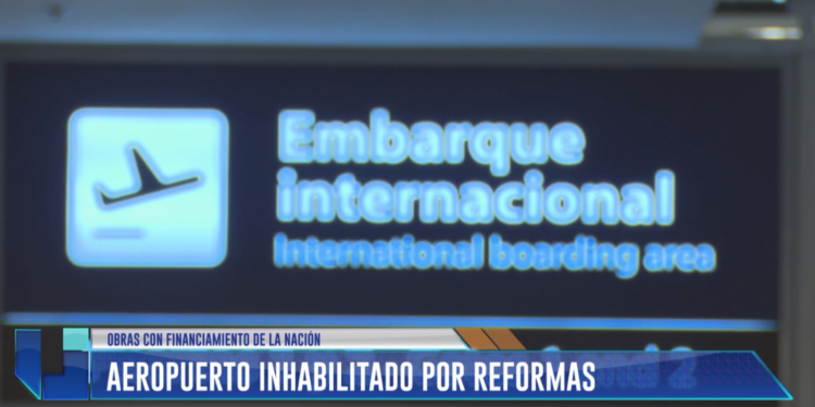 El aeropuerto estará inhabilitado por reformas