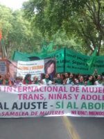 El #8M en Mendoza: "contra el ajuste y por el aborto legal"