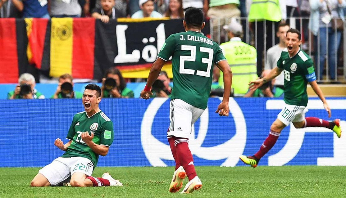 México sorprendió y le ganó a Alemania