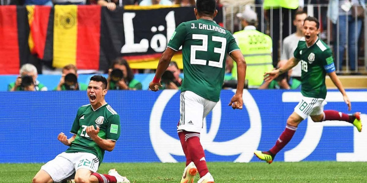 México sorprendió y le ganó a Alemania