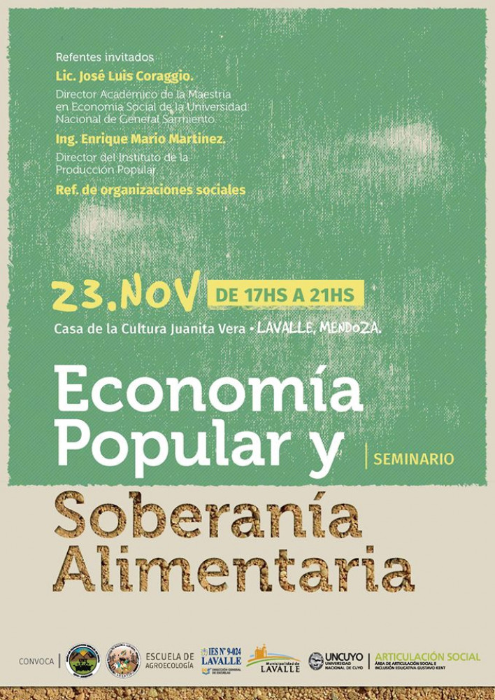 Seminario de Economía Social y Soberanía Alimentaria en Lavalle