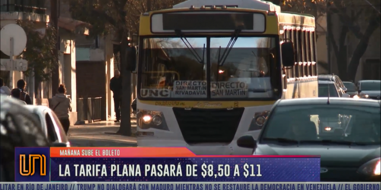 El boleto de colectivo costará $ 11 a partir del jueves 22