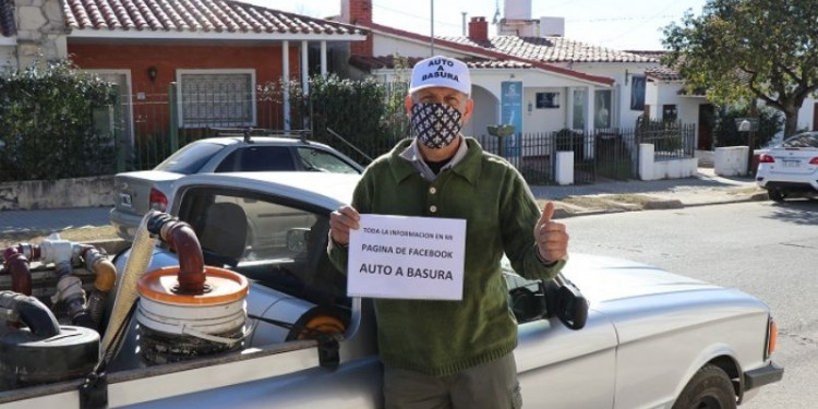 El auto que arranca y anda con basura es un invento argentino