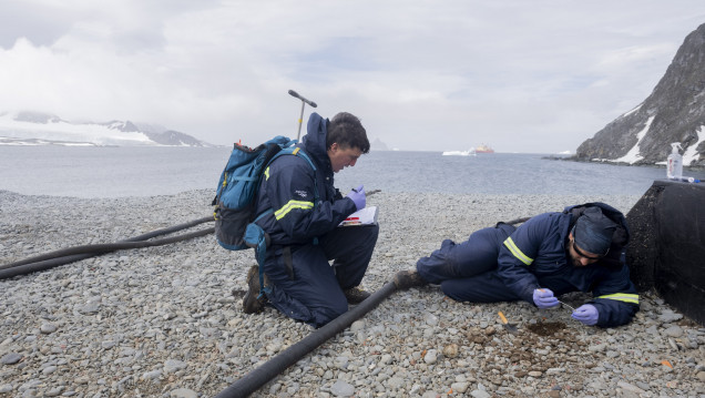 imagen Realizan un mapeo de las bases antárticas para detectar y biorremediar hidrocarburos en el suelo