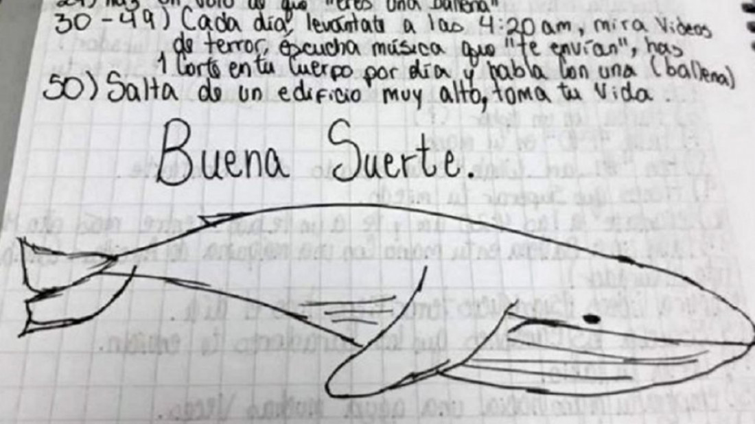 Interpol salvó de morir a una chica de Las Heras que jugaba a la Ballena Azul