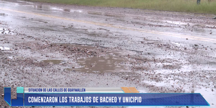 Comenzaron los trabajos de bacheo y UNICIPIO