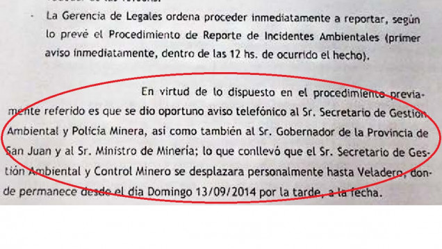 imagen Crece la pelea entre la Barrick y Gioja