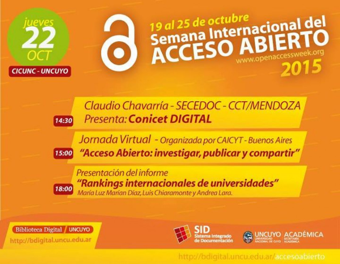 Encuentro de Acceso Abierto en el CICUNC