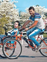 Diego Blas inventó una bicicleta terapéutica