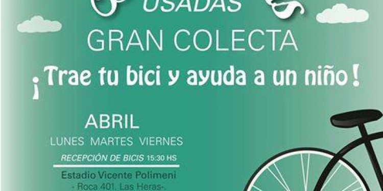 Las Heras reciclará bicicletas para que los vecinos las utilicen