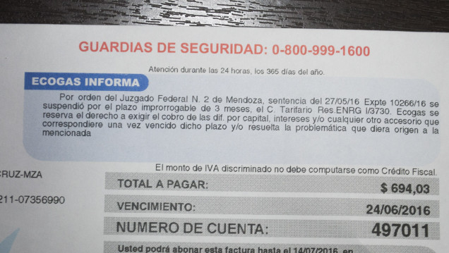imagen Gas: devolverán el dinero con los intereses