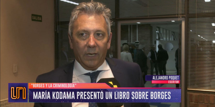 Presentaron "Borges y la criminología" con María Kodama presente en Mendoza