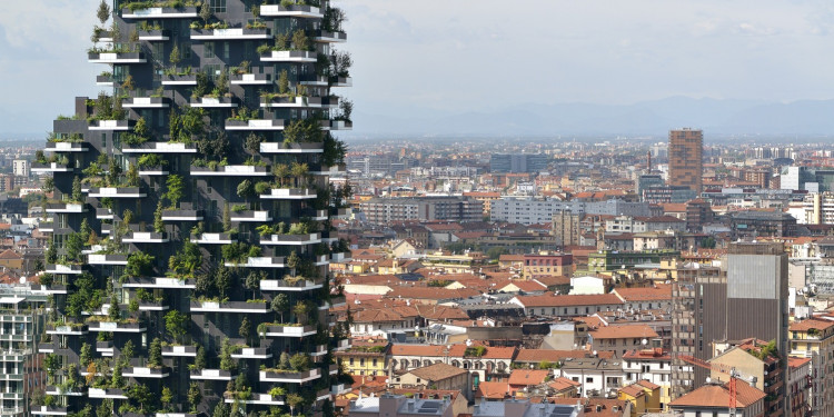 Bosques que crecen en edificios a 100 metros de altura