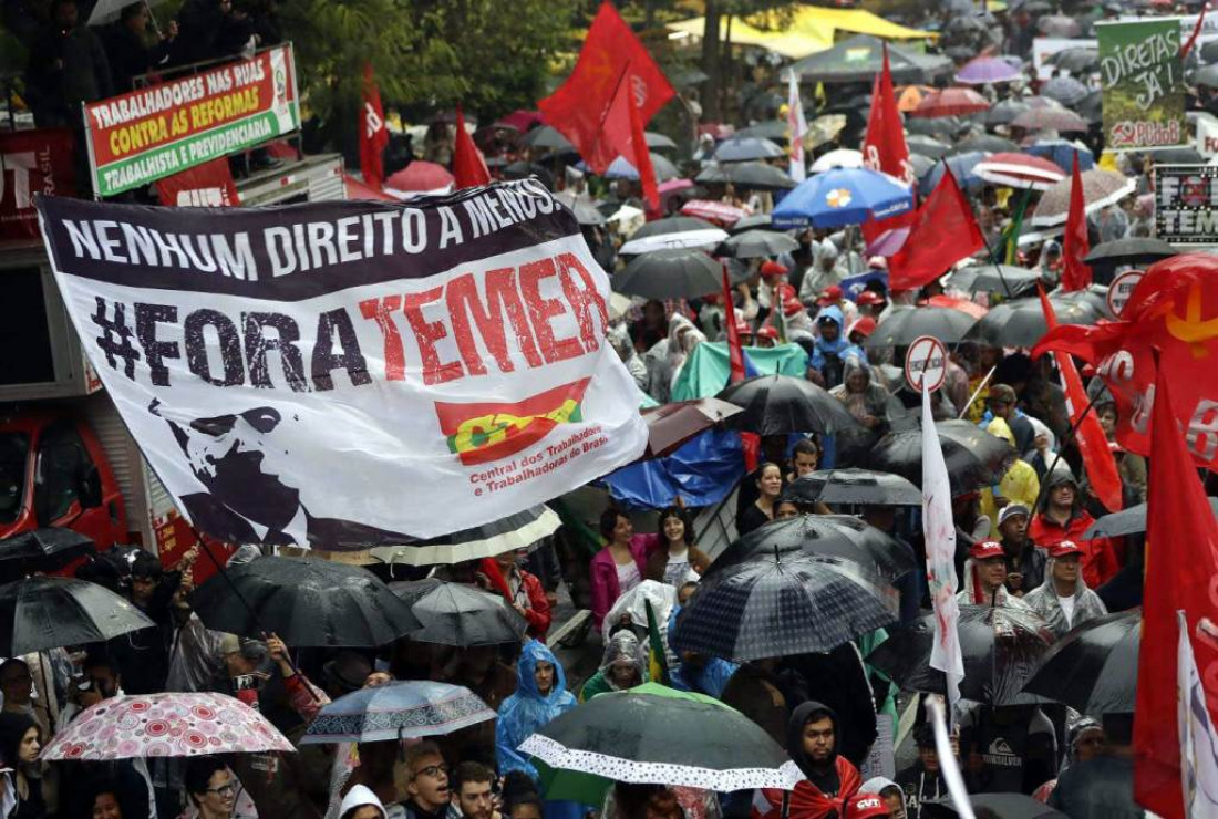 Marchas masivas contra Temer en las principales ciudades de Brasil