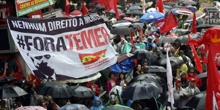 Marchas masivas contra Temer en las principales ciudades de Brasil