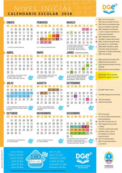 imagen Calendario Escolar 2018: inicio de clases, asuetos y feriados