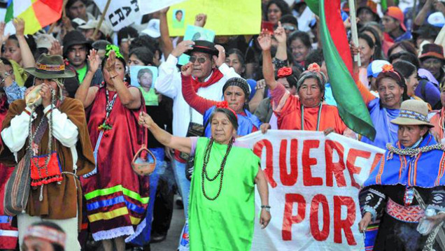 imagen Miles de jujeños reclamaron tierras y justicia
