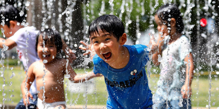 La ola de calor de Japón en diez imágenes