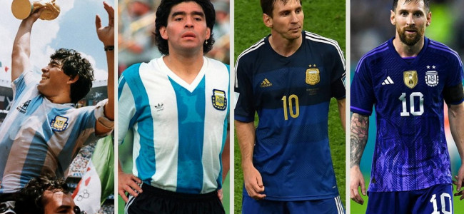 La historia de Argentina a través de sus camisetas en los mundiales