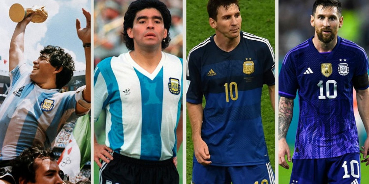 La historia de Argentina a través de sus camisetas en los mundiales