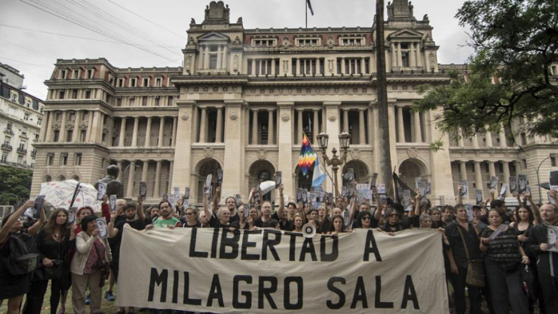 Lanzaron campaña internacional por la libertad de Milagro Sala