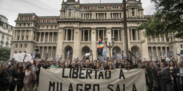 Lanzaron campaña internacional por la libertad de Milagro Sala