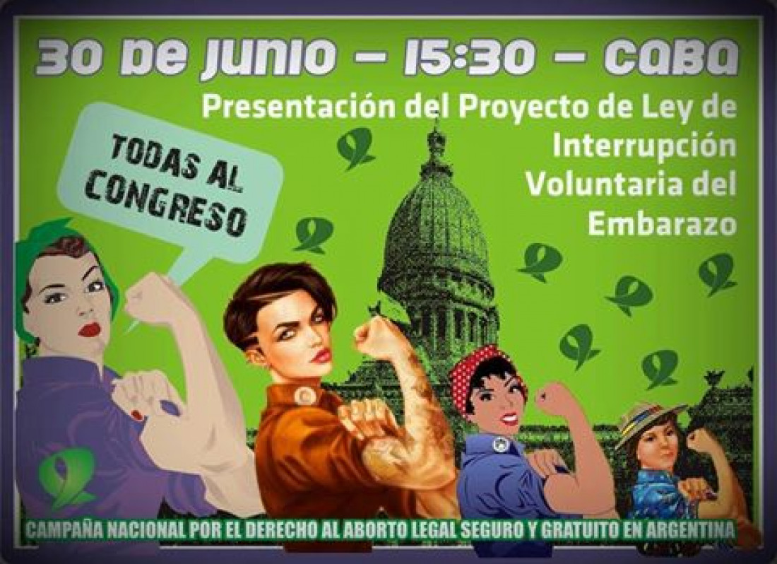 Presentan mañana el Sexto Proyecto de Ley de Interrupción Voluntaria de Embarazo en Diputados