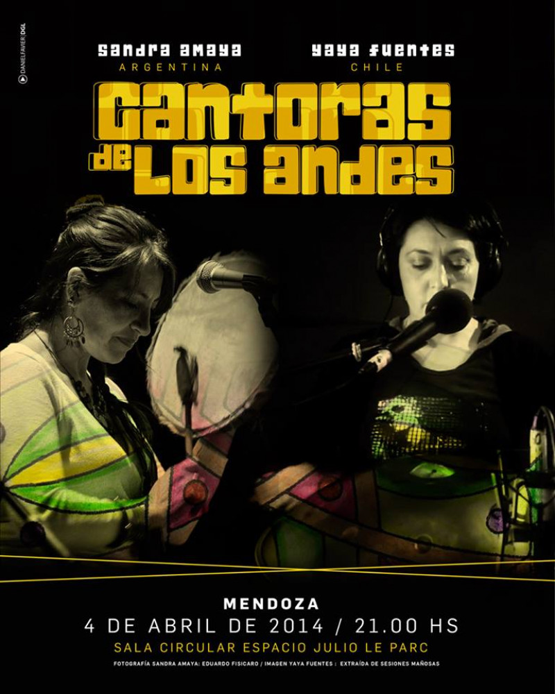 Sandra Amaya y Yaya Fuentes, Cantoras de Los Andes en Mendoza