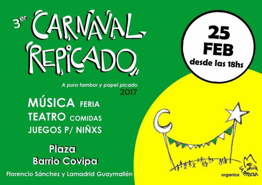 Se viene la tercera edición del Carnaval Repicado en el barrio Covipa