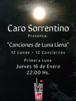 Primer noche del Ciclo "Canciones de Luna Llena" de Caro Sorrentino