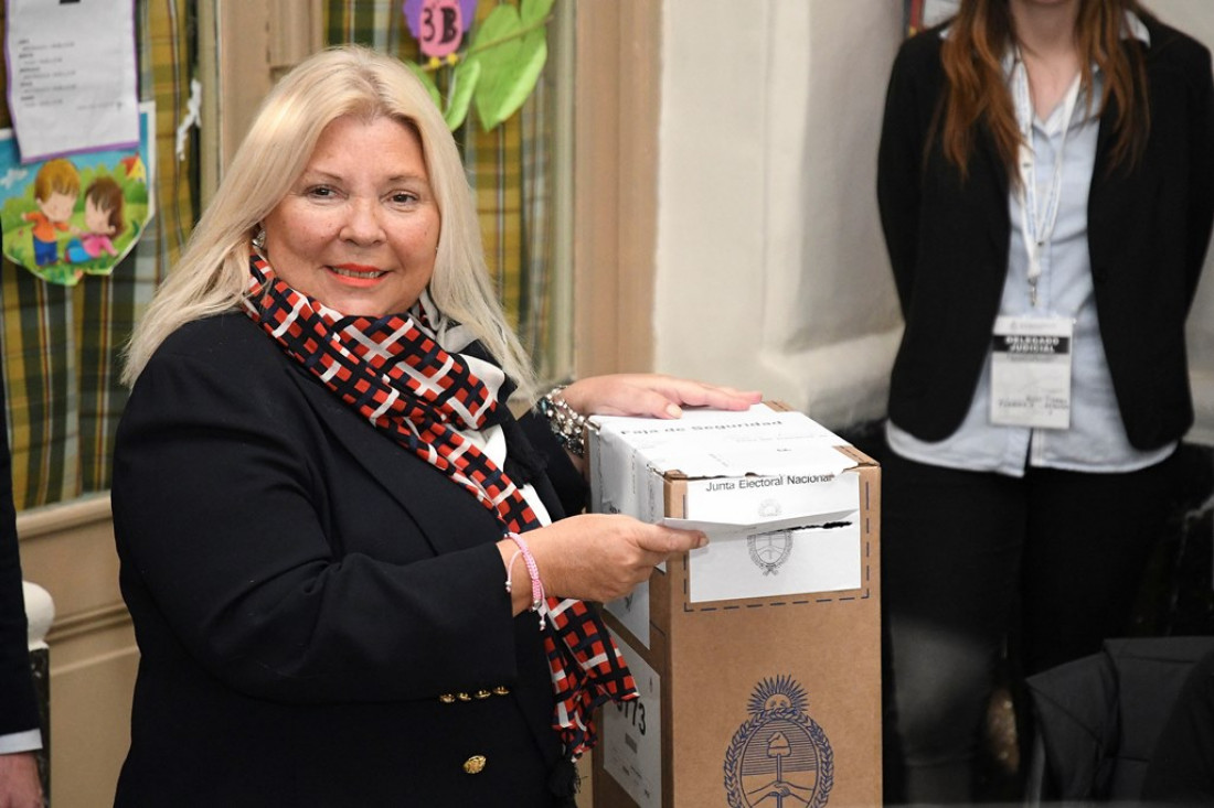 Votó Carrió y habló de Maldonado: "Yo quería que Santiago apareciera con vida"