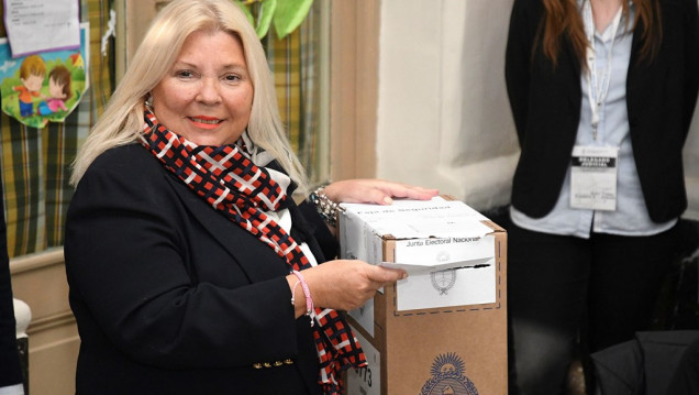 imagen Votó Carrió y habló de Maldonado: "Yo quería que Santiago apareciera con vida"