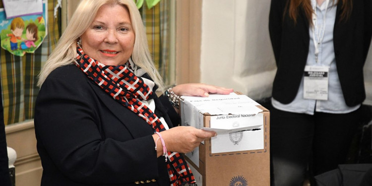 Votó Carrió y habló de Maldonado: "Yo quería que Santiago apareciera con vida"