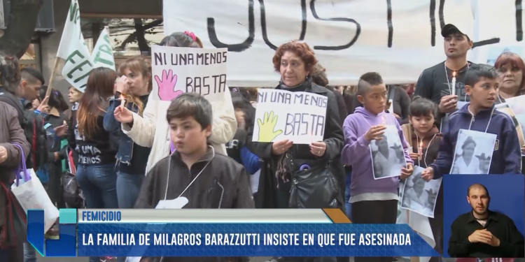 Caso Milagros Barazzutti: Familiares denuncian que se trato de un femicidio