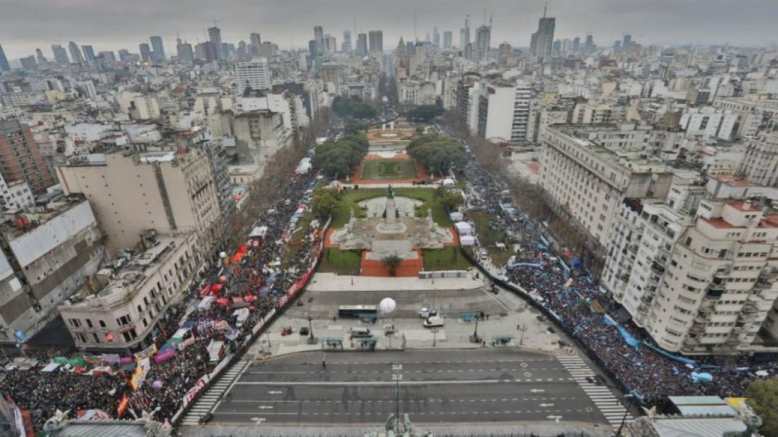 Videos: la conquista de las calles en verde y celeste