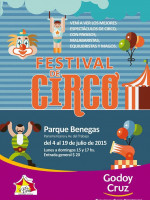 Gran carpa circense en el Parque Benegas de Godoy Cruz