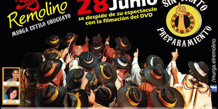 La Murga El Remolino despide con un DVD "Sin tanto preparamiento"