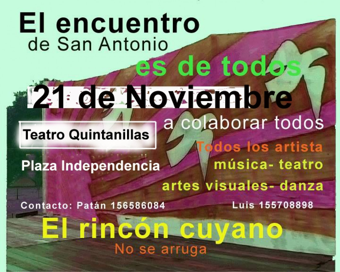 El rincón cuyano "no se arruga" para el Encuentro Nacional Cultural de San Antonio de Arredondo